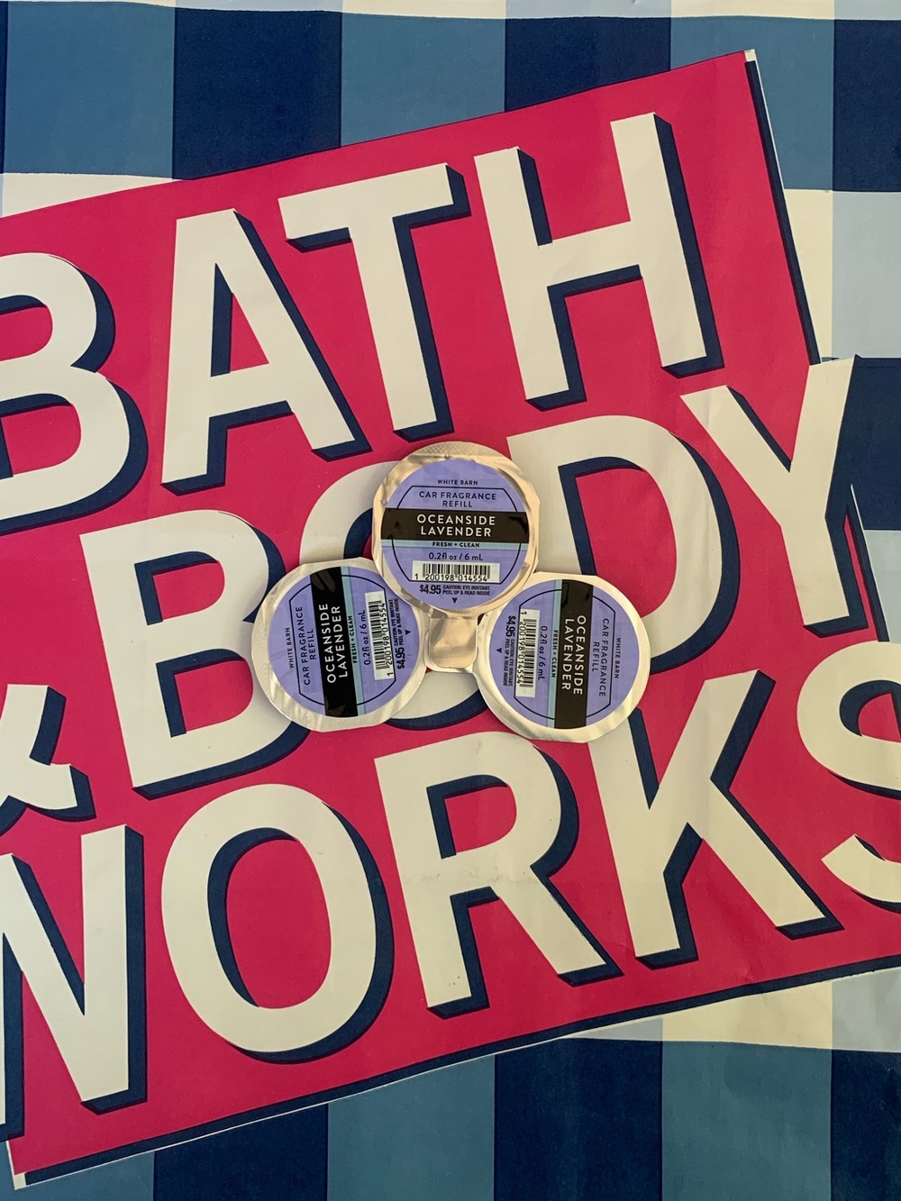 NWT Bath & Body Works Oceanside Lavender Car Fragrance Refills